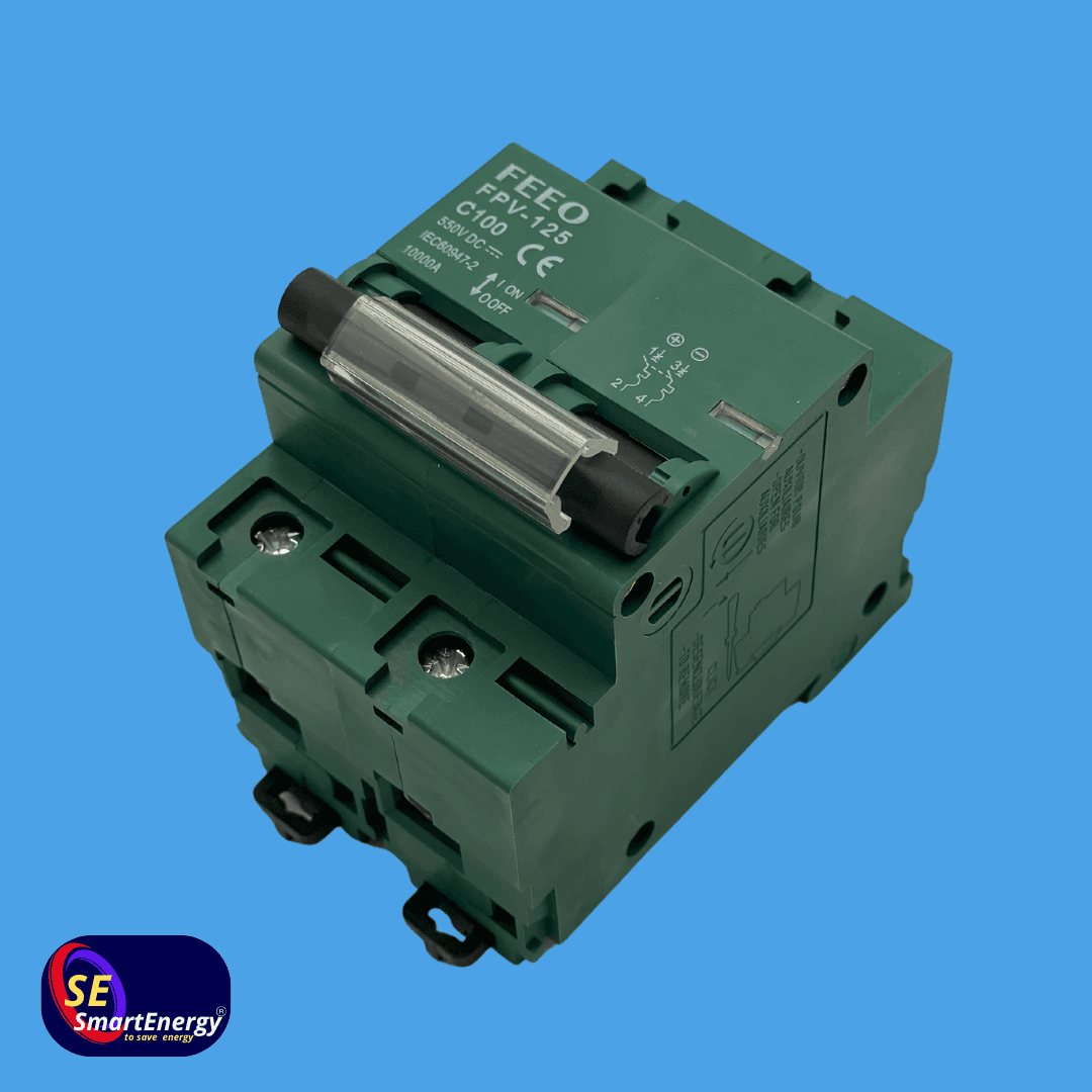 Автомат защиты постоянного тока двухполюсной (FPV-125) 2P 100A 550V DC