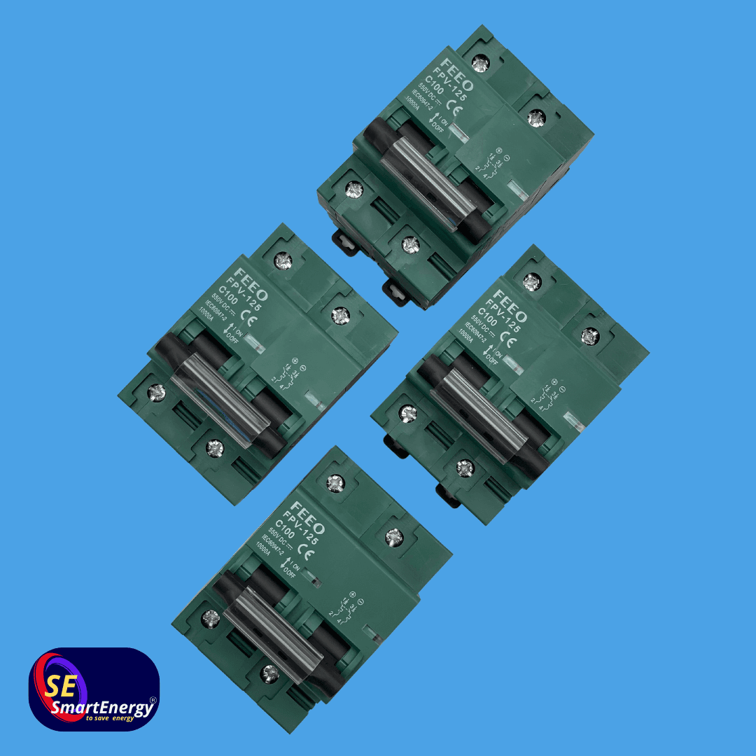 Автомат защиты постоянного тока двухполюсной (FPV-125) 2P 100A 550V DC