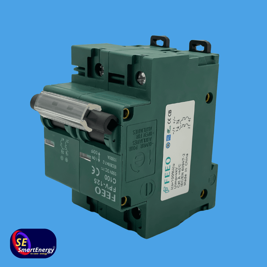 Автомат защиты постоянного тока двухполюсной (FPV-125) 2P 100A 550V DC