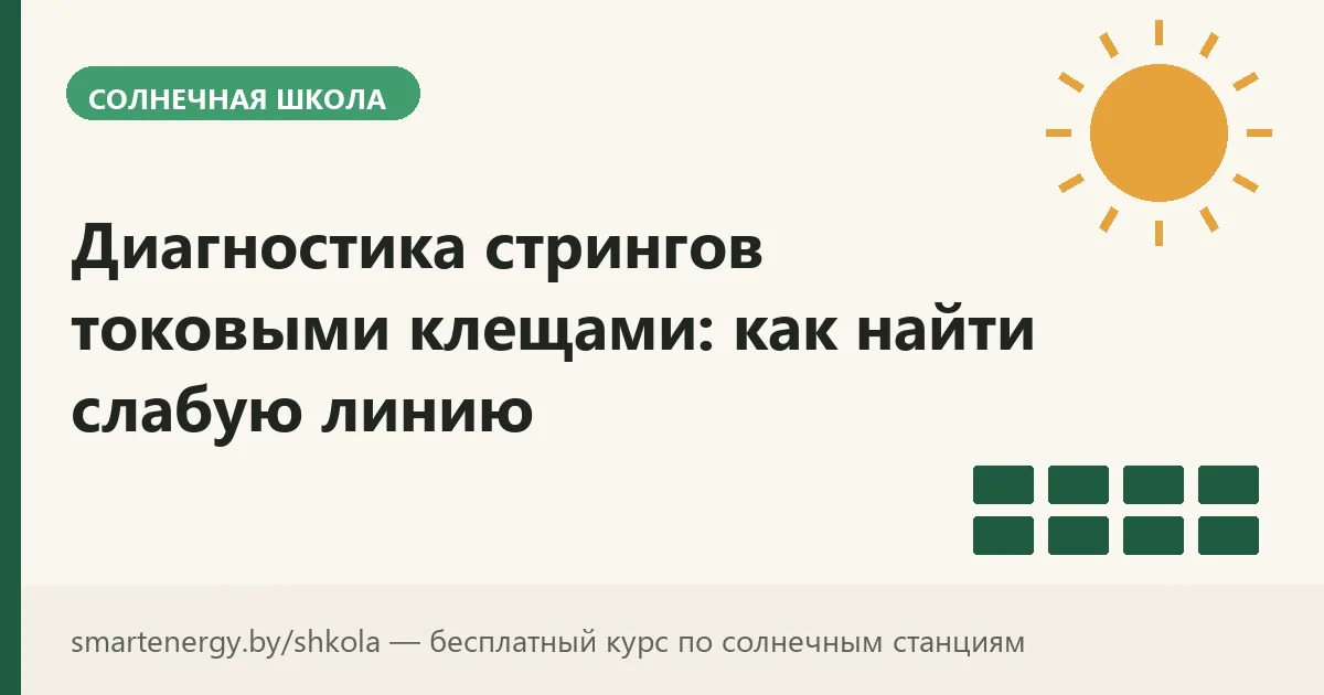 Диагностика стрингов токовыми клещами: как найти слабую линию