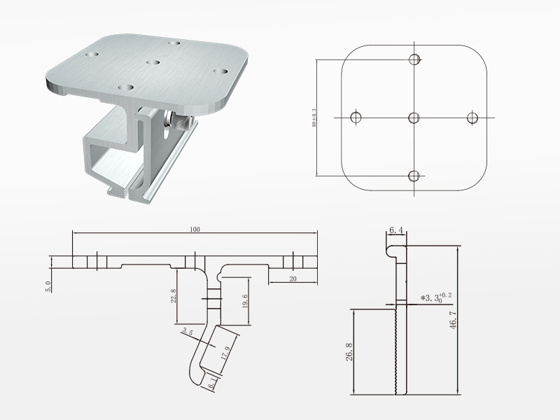 Крепления Mibet для фальцевой кровли (MRac Standing Seam)