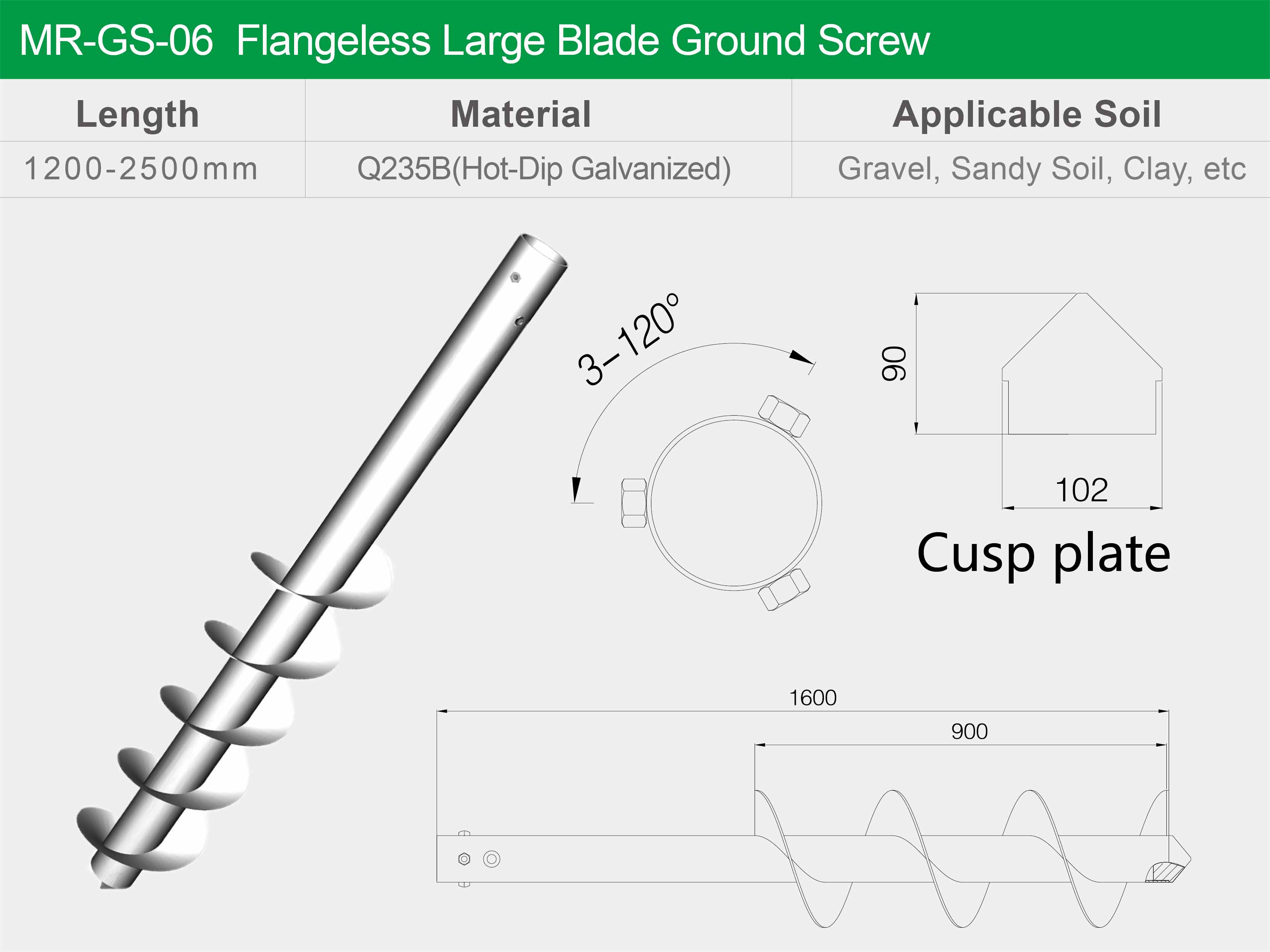 Винтовые сваи Mibet (MRac Ground Screw)