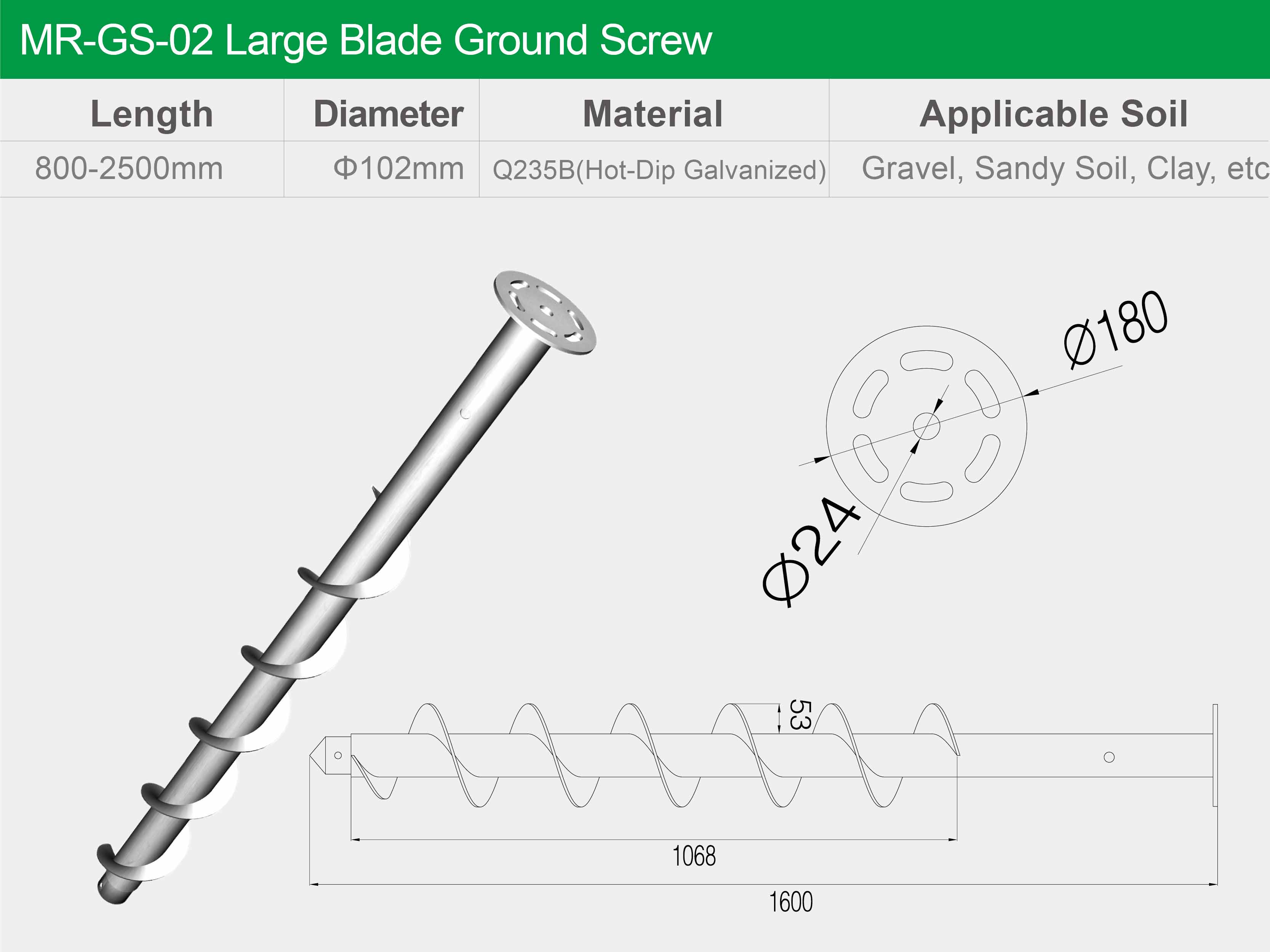 Винтовые сваи Mibet (MRac Ground Screw)