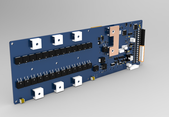 Аппаратный модуль BMS с балансировщиками ячеек